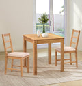 Hallowood Hereford Oak Dining Table & 2 Ladder Back Chairs Set