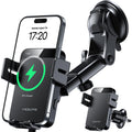 MOKPR 15W Wireless Car Charger – Auto Clamping Phone Holder for iPhone