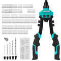 Libraton Heavy Duty Two-Handed Rivet Gun Set with 250 Aluminum Rivets