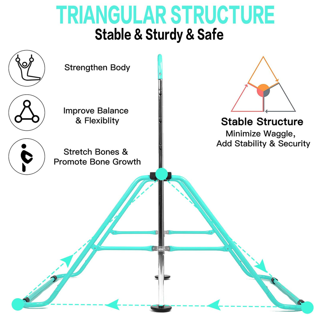 Kids Gymnastics Bar – Foldable & Adjustable Home Training Equipment