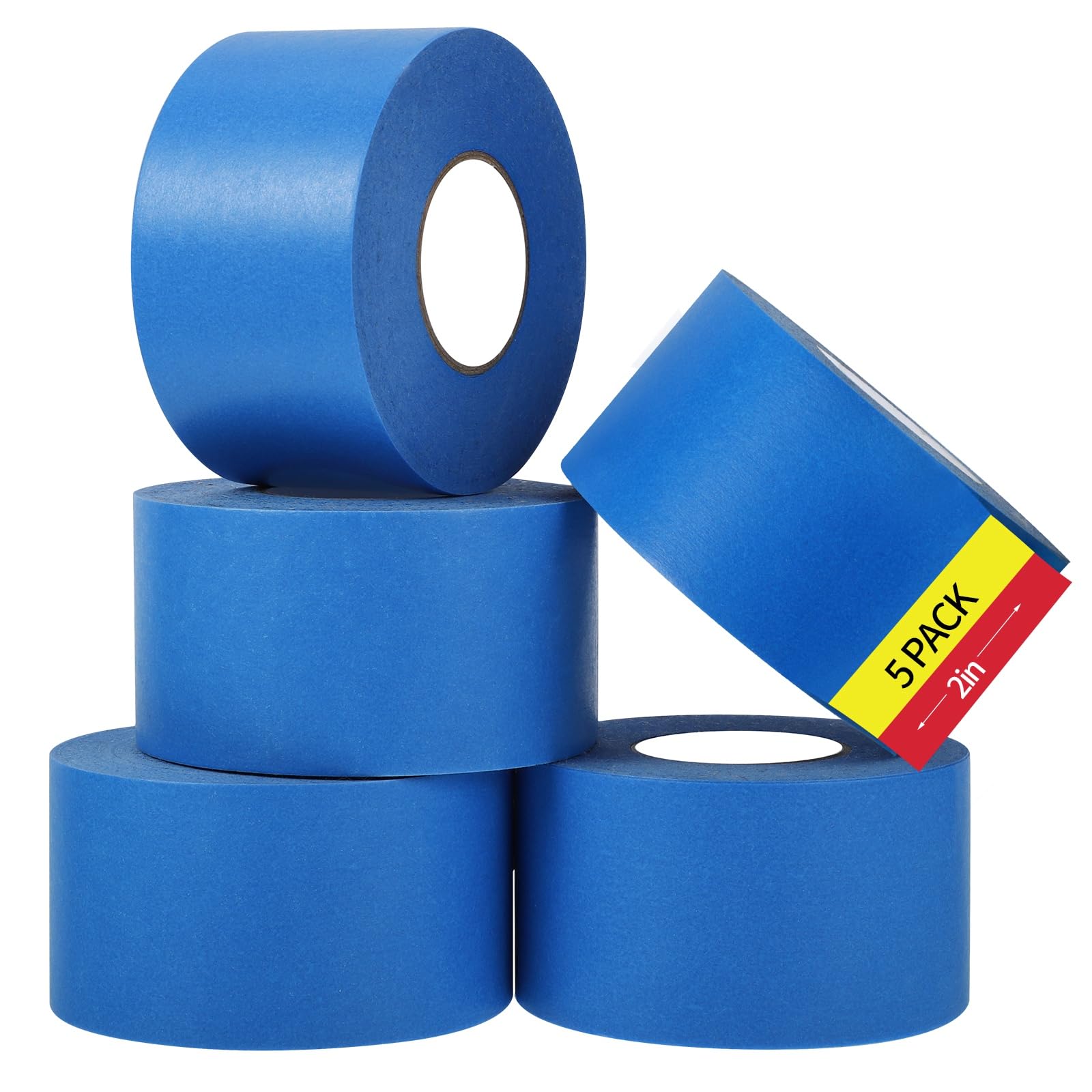 Fyguard Blue Painters Tape – 1.89" x 55yd Masking Tape for DIY, 5-Pack