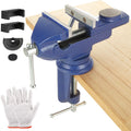 MUXHEL 70mm Bench Vice Clamp | 360° Swivel Base Heavy Duty Table Vice