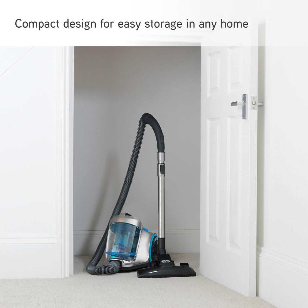Vax Pick Up Pet Cylinder Vacuum Cleaner | Compact Cyclone - Silver