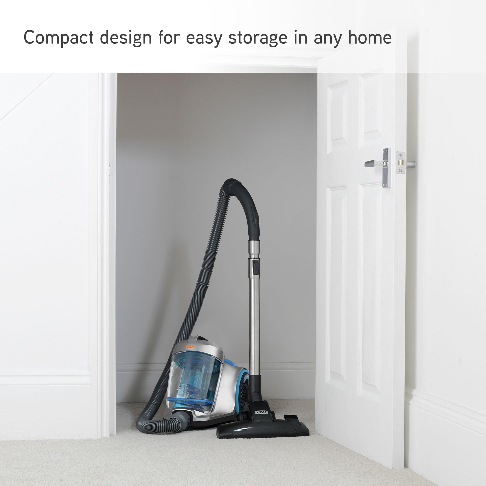 Vax Pick Up Pet Cylinder Vacuum Cleaner | Compact Cyclone - Silver