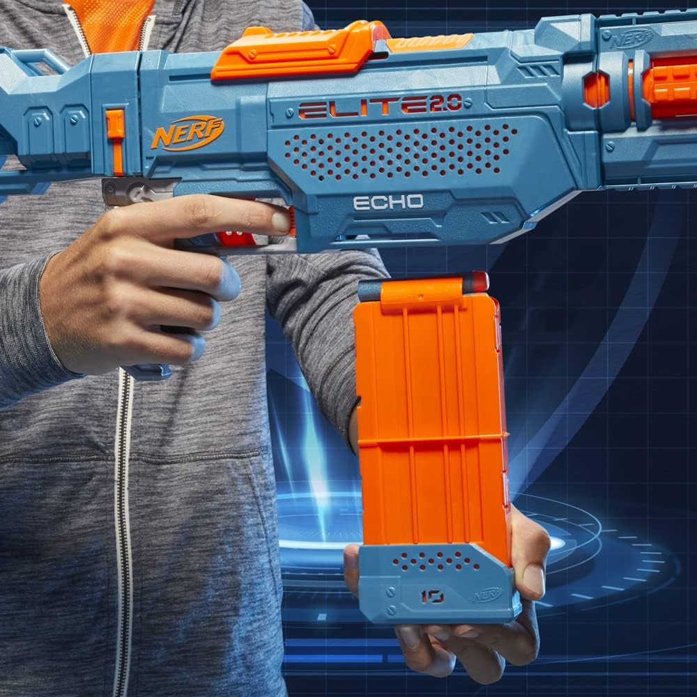 Nerf Elite 2.0 Echo CS-10 Blaster with 24 Darts and Removable Stock