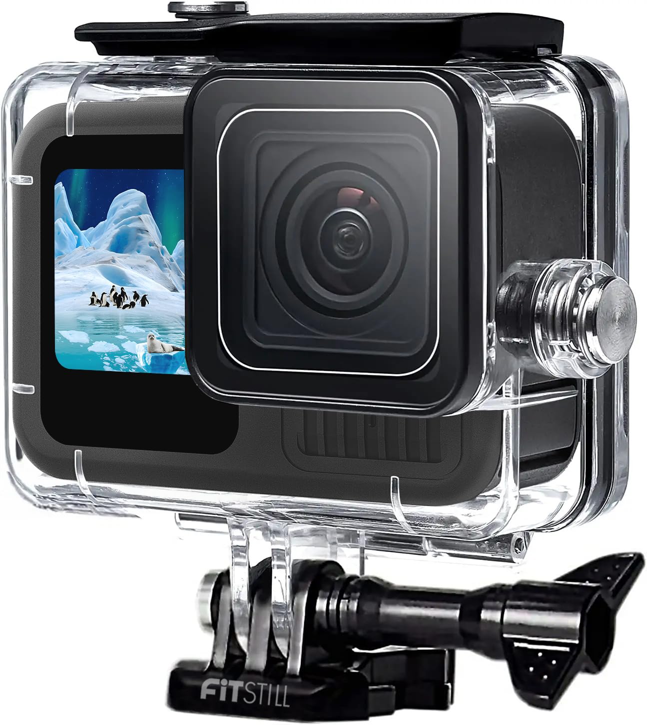 FitStill 60M Waterproof Case for GoPro Hero 13/12/11/10/9 Black