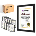 HOMIK A3 Photo Frames Pack of 12 – Black MDF Wall Hanging Picture Frames