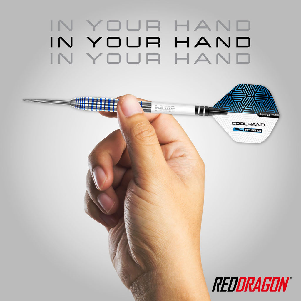 Red Dragon Luke Humphries TX3 Cool Blue 22g Tungsten Steeltip Darts