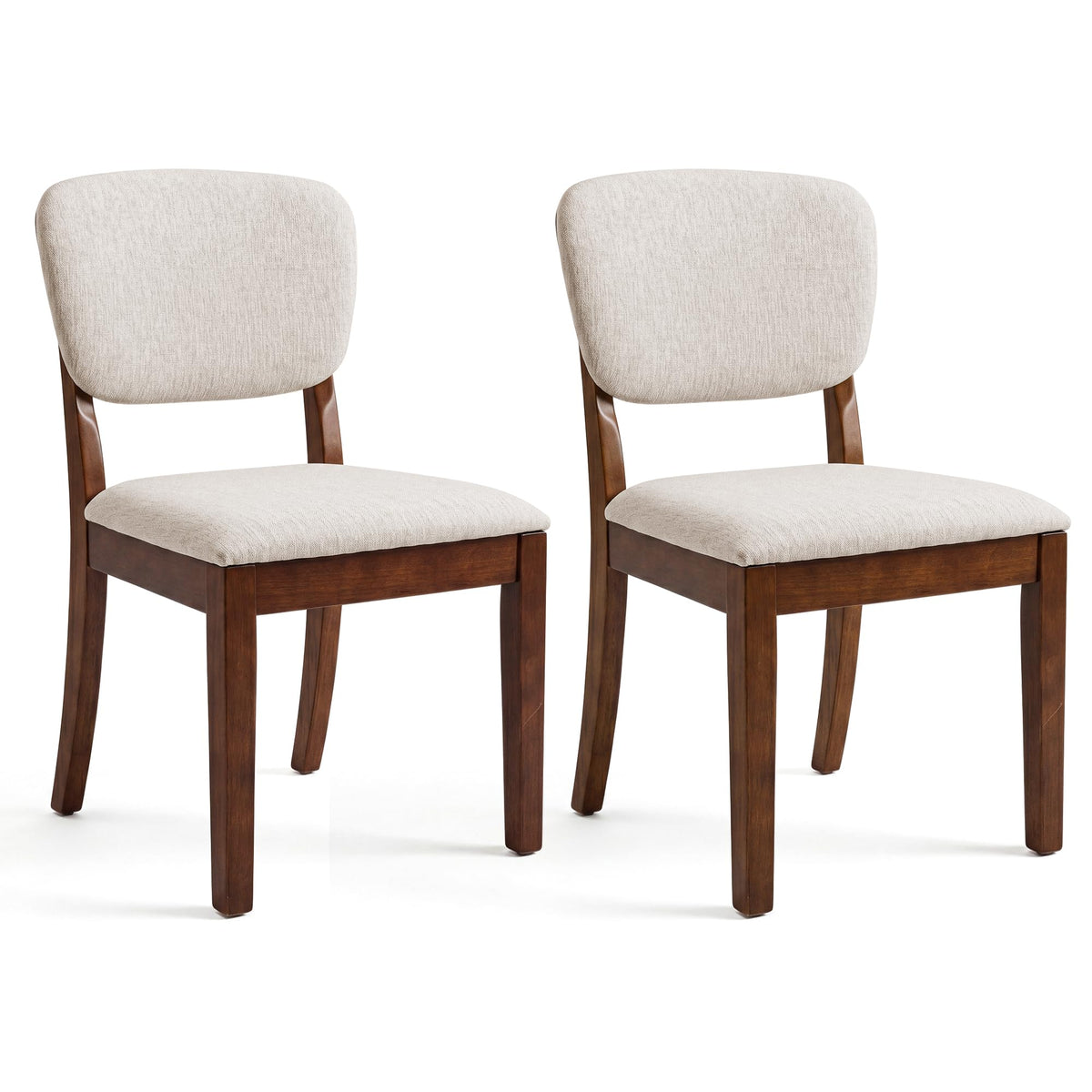 BonVache Upholstered High Back Kitchen Chair Dining Chairs set of 2 - image 3