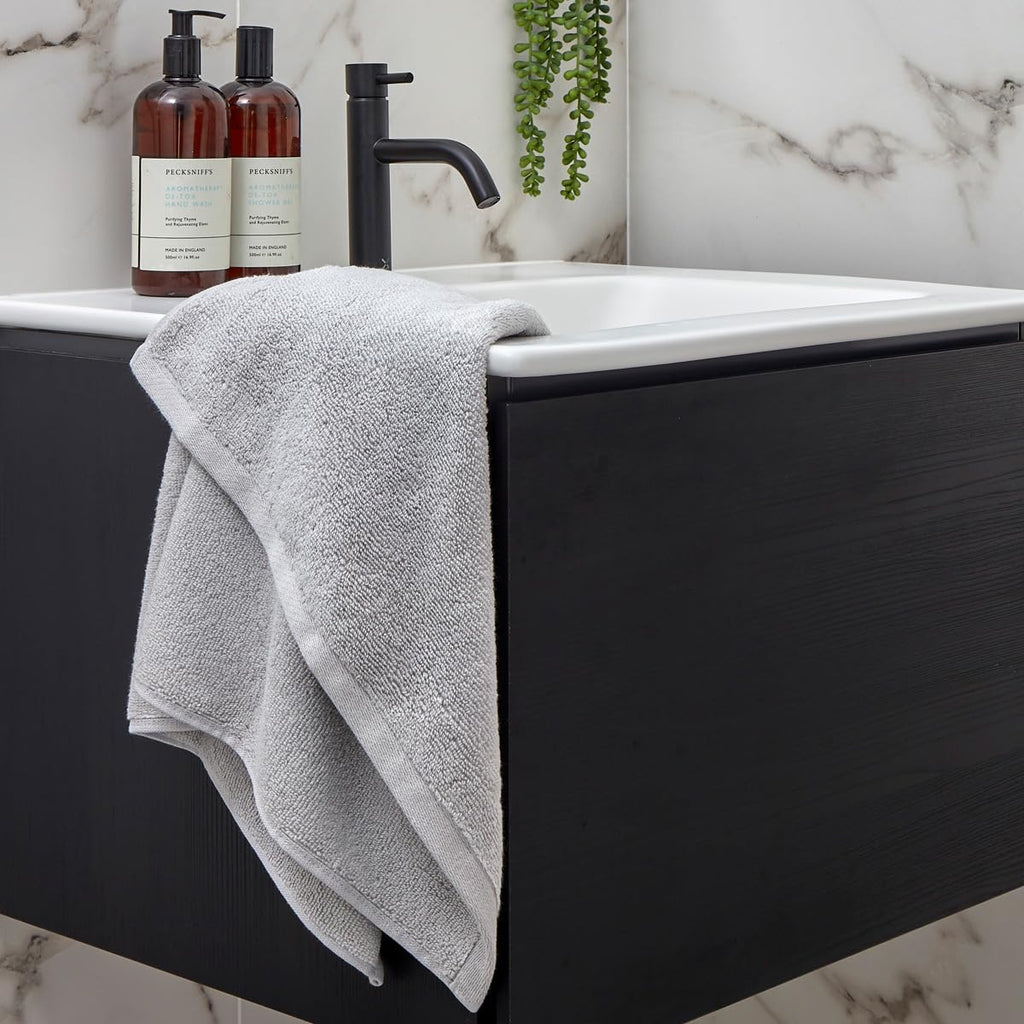 Christy Cirrus Quick Dry Towel Set | 4 Pieces | 2 Hand 2 Bath | Super Soft and Fluffy | Lightweight Bathroom Shower Towels | 100% Cotton | Cloud Grey - image 2