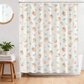 Breasome Peach Shower Curtain | Waterproof Polyester Fabric – 180x180cm