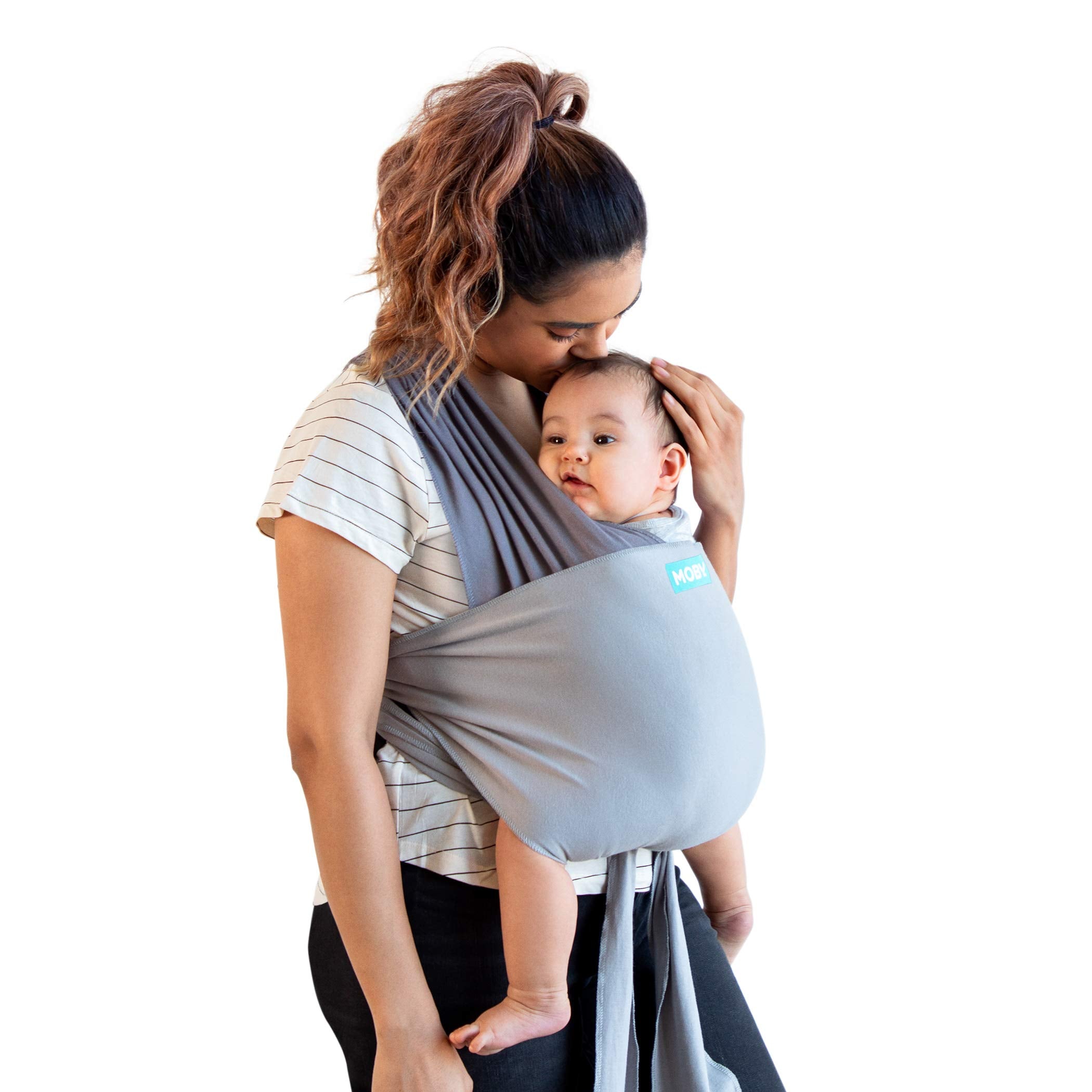 Moby Easy-Wrap Baby Carrier – Adjustable 100% Cotton Sling for Newborns