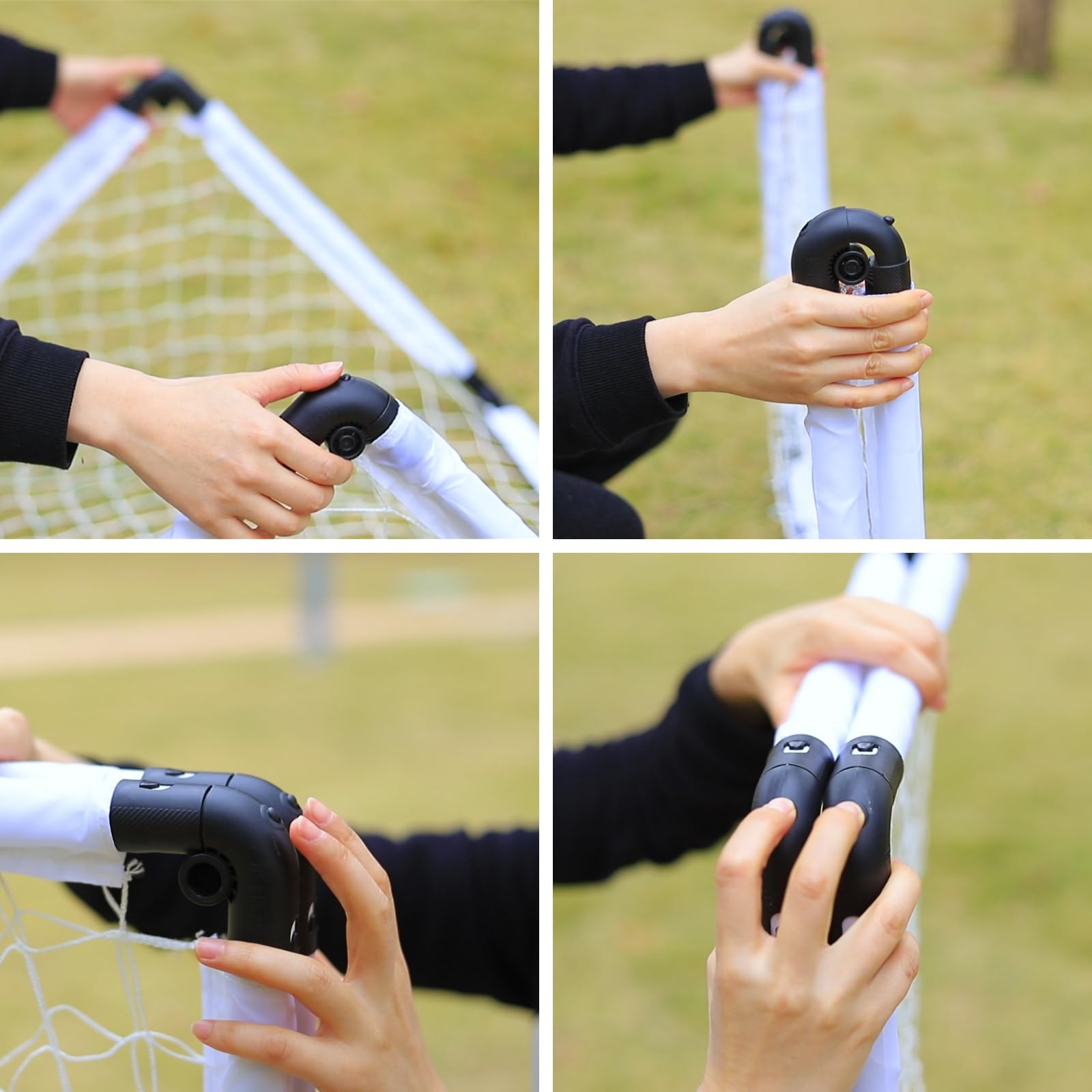 LZHDZQD Kids Football Goal Set - 115x80cm Foldable Garden Soccer Net