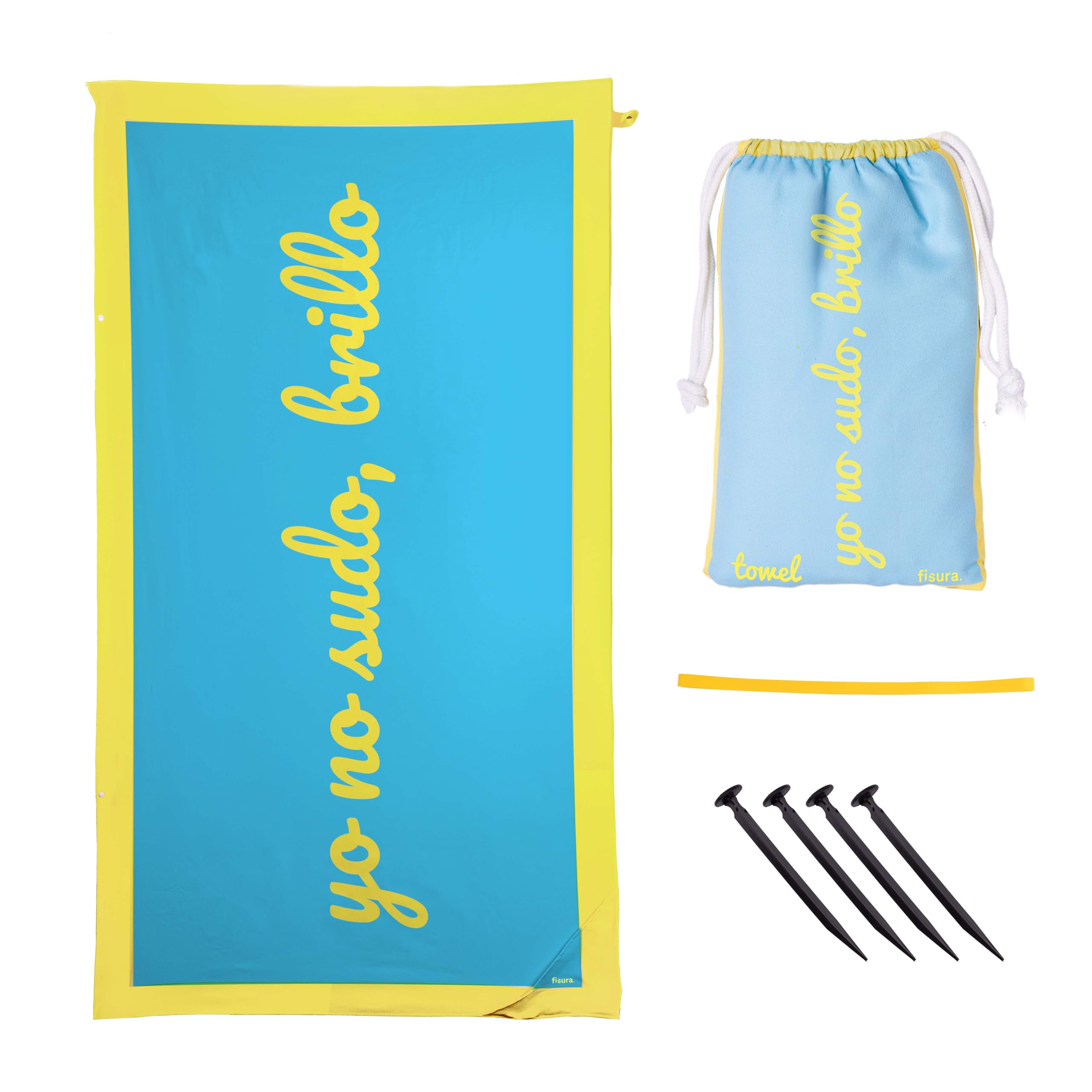 Fisura Oversized Microfiber Beach Towel – Sand-Proof Quick-Dry 180x100cm