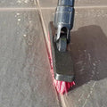 LTP V-Shaped Grout Cleaning Brush – Stiff Bristle Tile Cleaner (Red)