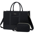 LOVEVOOK Laptop Bag for Women - 15.6 Inch Work Tote with Clutch Bag
