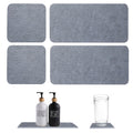 Diatomite Soap Tray – 4pc Quick Drying Water Absorbent Dish