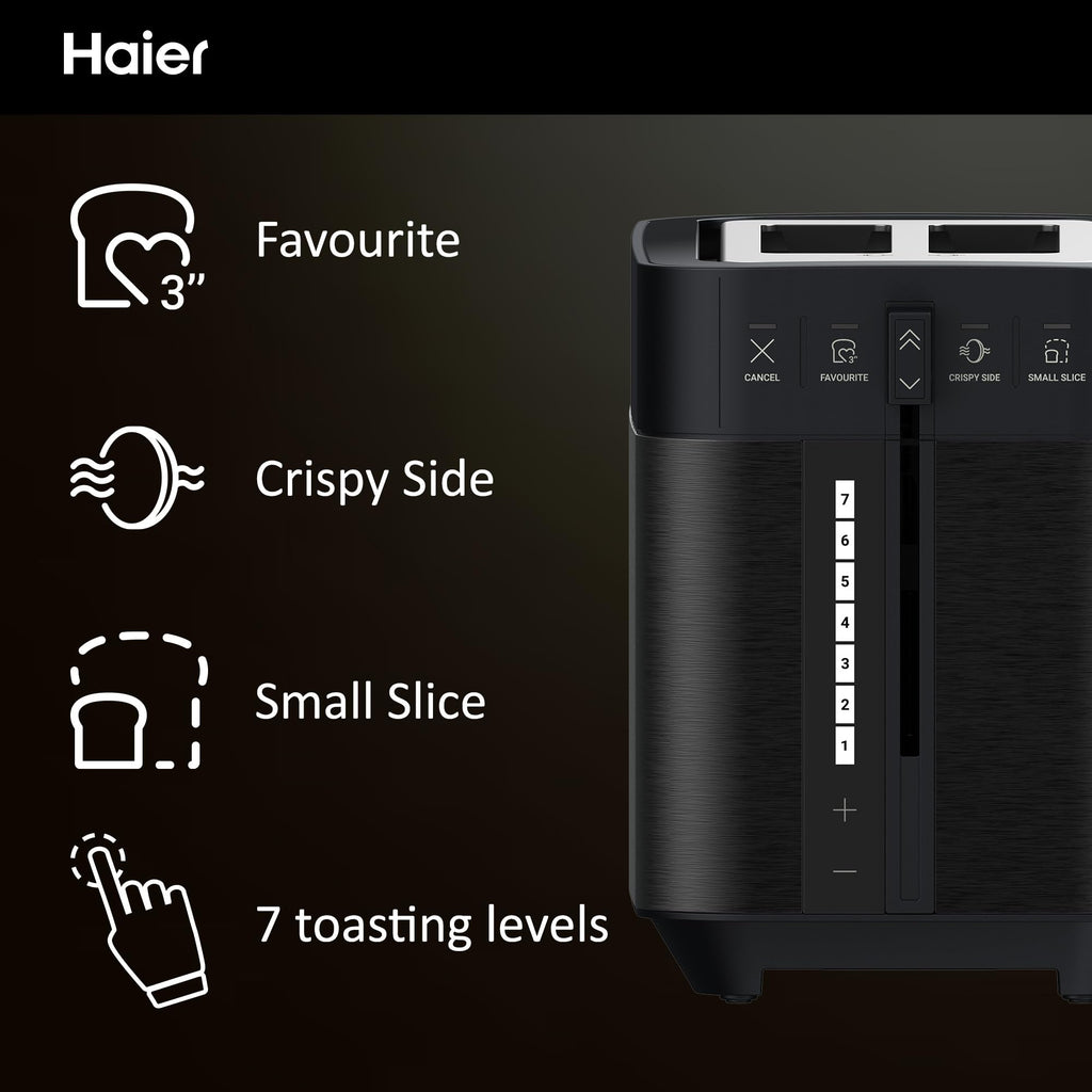 Haier I-Master Series 5 Toaster | 2-Slice Stainless Steel with XL Slots