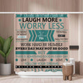 Jolof Store Live Love Life Shower Curtain – Mold Resistant Polyester