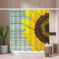 Woutay Yellow Sunflower Shower Curtain | Mold Resistant Polyester – 180x180cm