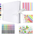 Vienrose Scrapbook Kit | 80 Page DIY Photo Album with Silk Ribbon