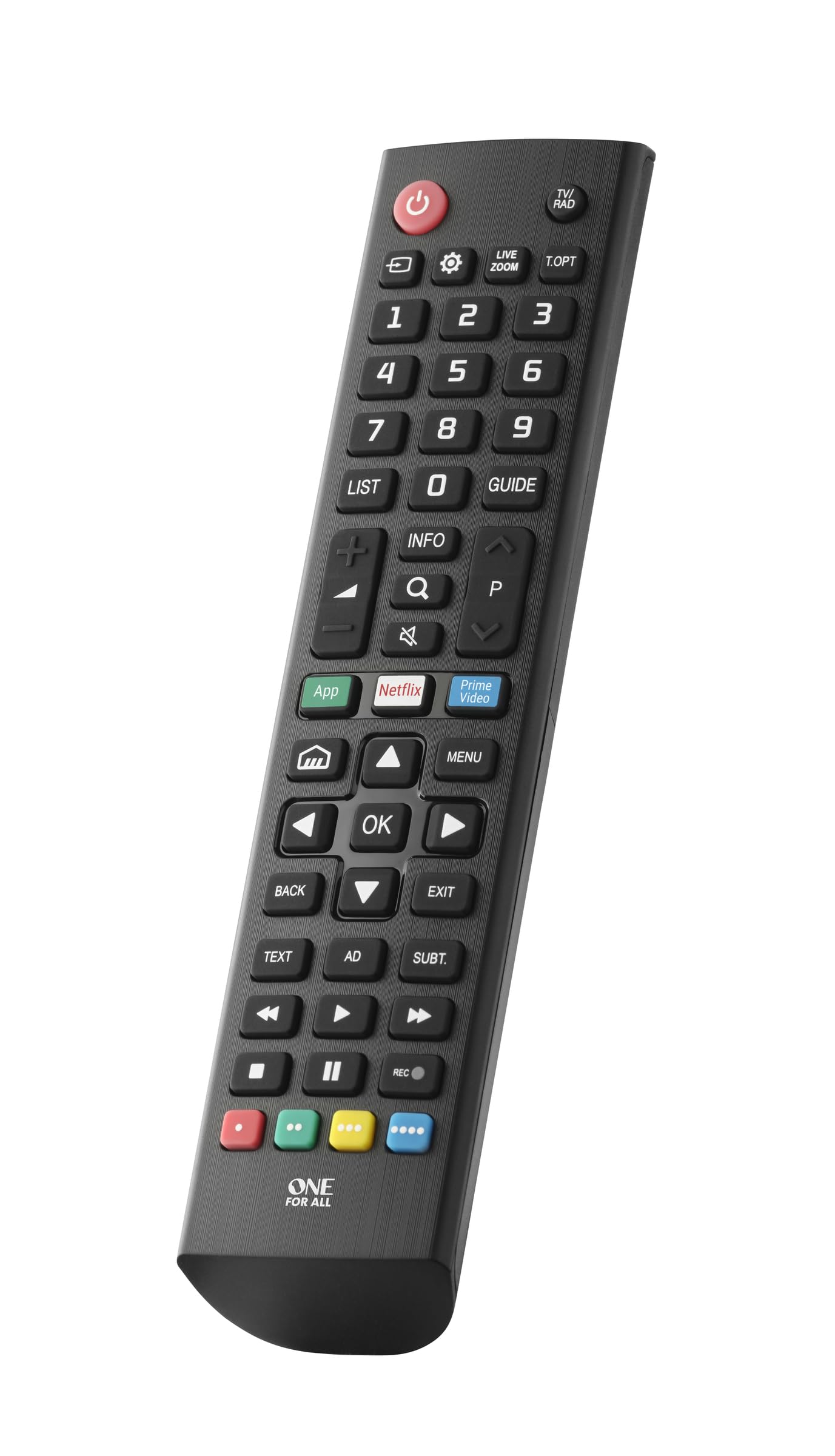 One For All LG TV Replacement Remote | Universal URC4911 with Learning