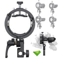 Godox S3 Speedlite Bracket | Bowens Mount Holder for AD & V1 Series