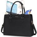 RAINSMORE 15.6 Inch Laptop Tote Bag – PU Leather Work Handbag