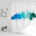 Drophop Textile Shower Curtain | 240x200cm Blue Gradient Waterproof