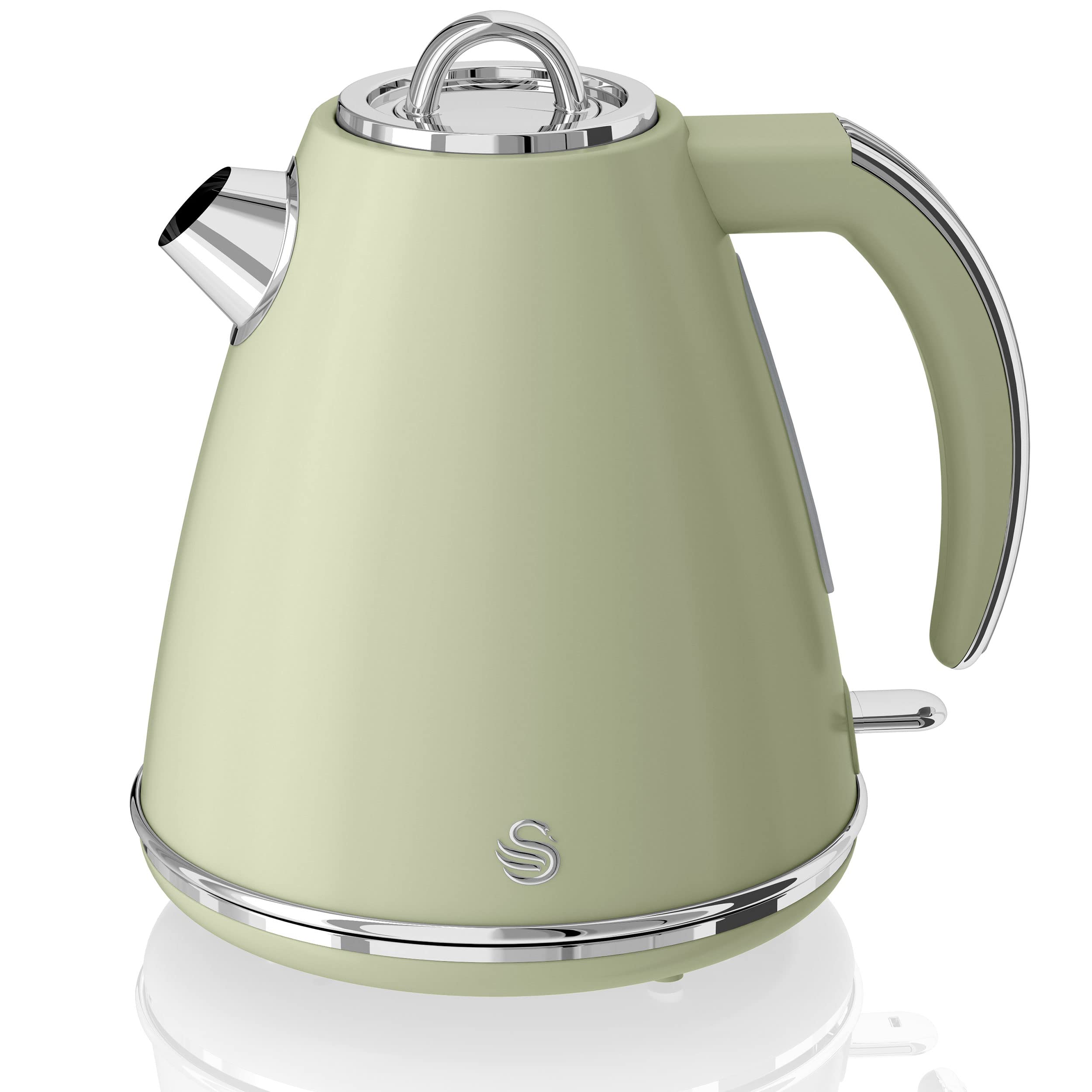 Swan Retro Jug Kettle – 1.5L Fast Boil Electric Kettle, Green