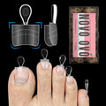 NOVO OVO Soft Gel Toe Nail Tips – Half Cover Square Pedicure Tips, 300 Pcs