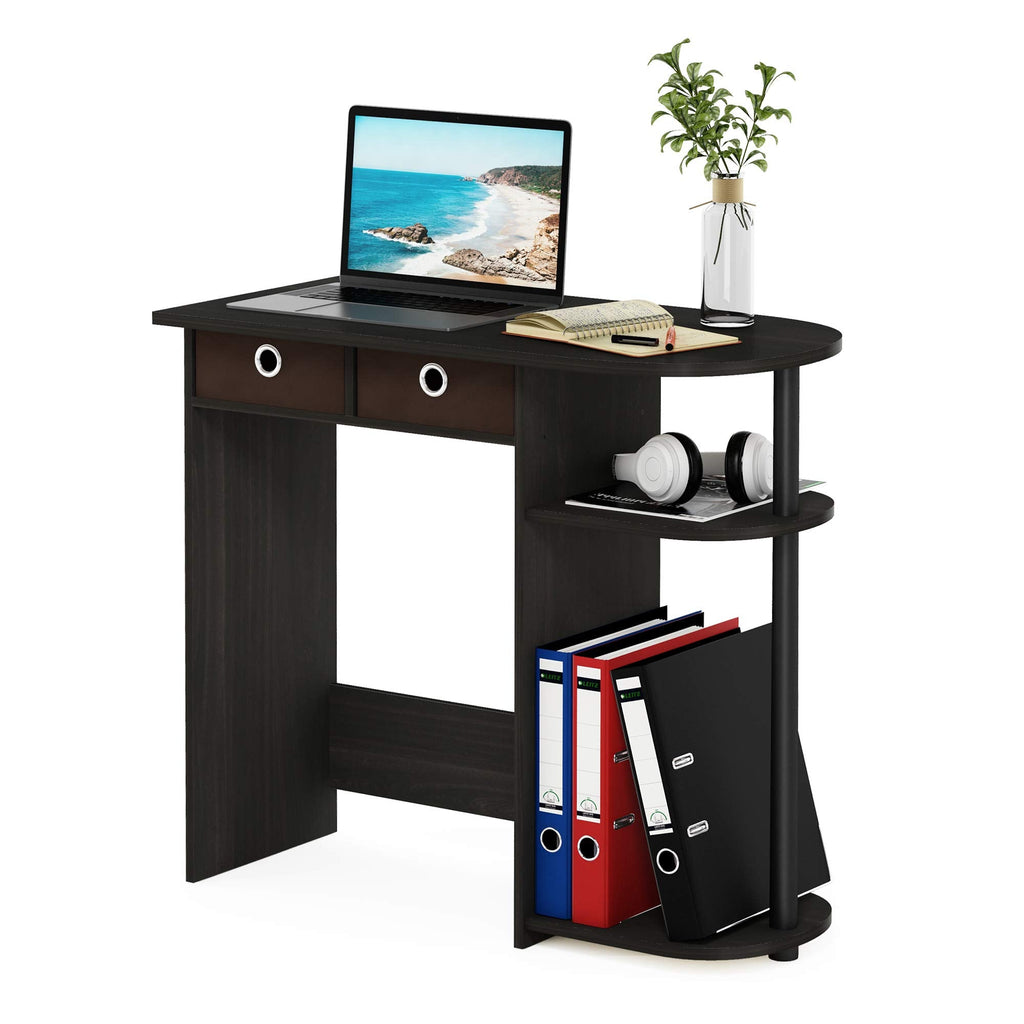 Furinno Go Green Home Laptop Notebook Computer Desk, Study Desk, Writing Desk, Espresso/Black/Brown - image 1