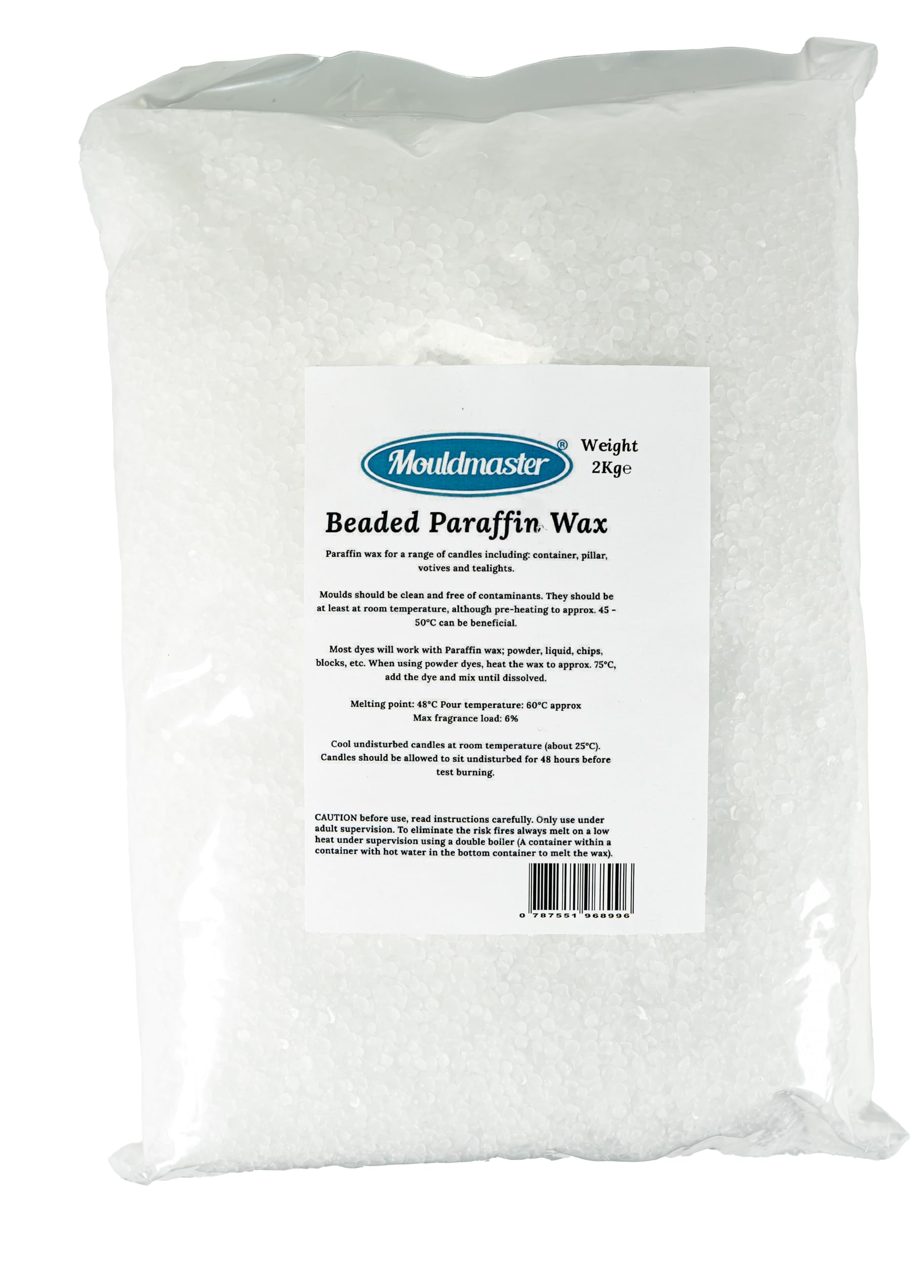 Jolof Store White Candle Wax Beads for DIY Candle Making - 2kg Bag