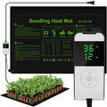 WADEO Seedling Heat Mat with Thermostat - 30W Waterproof Plant Heating Pad