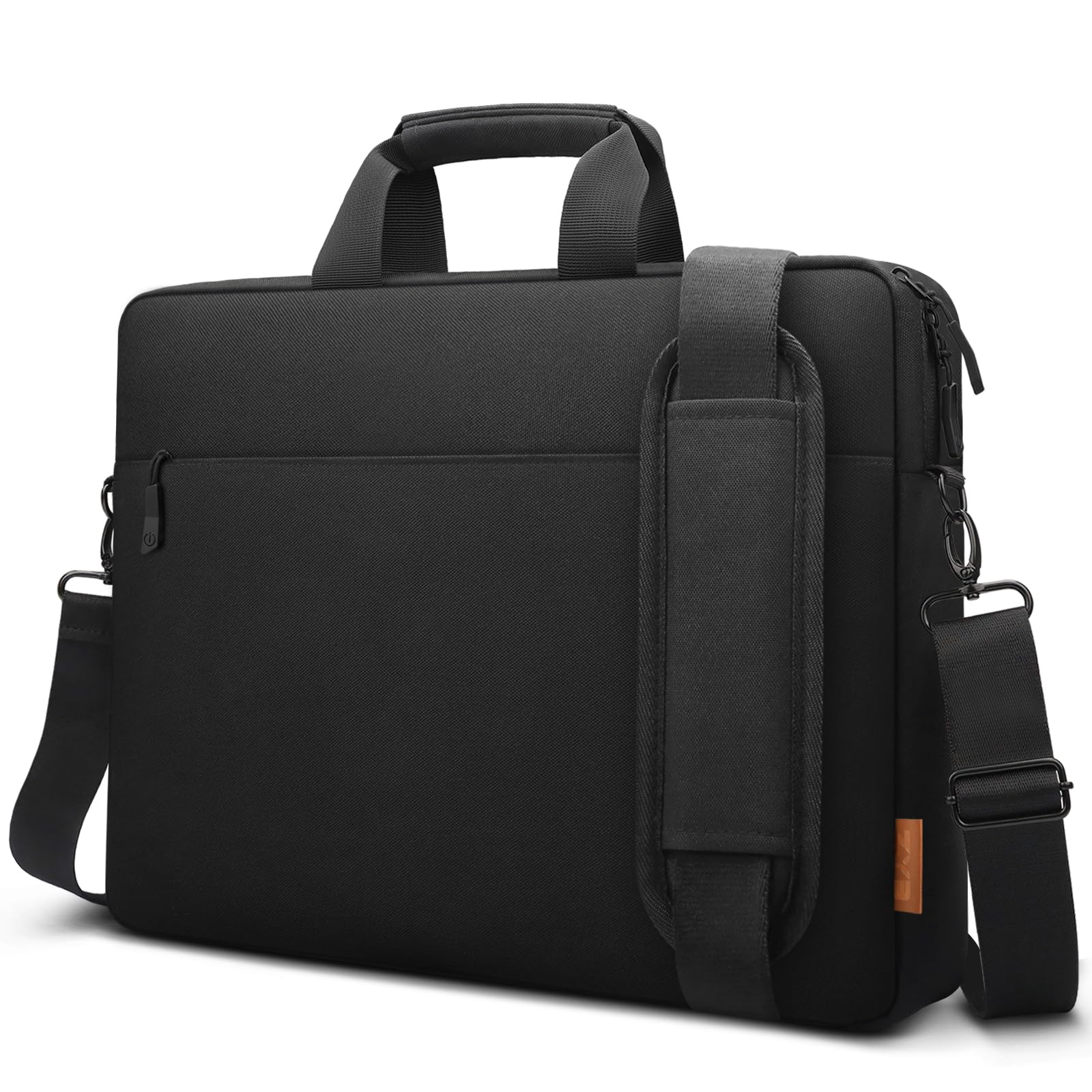 ZYB 17-17.3 Inch Laptop Messenger Bag | Business Briefcase - Black