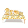 Jolof Store 2025 New Year Eve Tableware Set – 69pc White & Gold Dinnerware