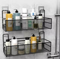 Black Mesh Cupboard Door Storage Baskets – 2 Pack