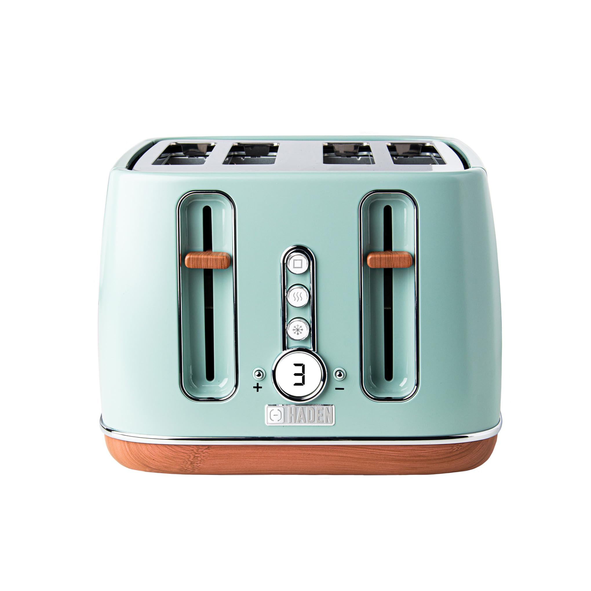 Haden Dorchester 4-Slice Digital Toaster | Sage Green Stainless Steel