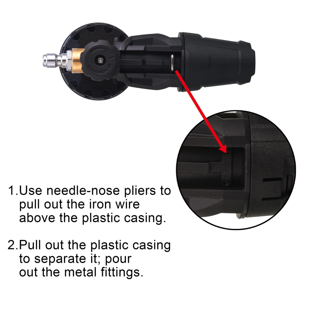 Tool Daily Foam Cannon | 1/4 Inch Quick Connect with 5 Nozzles | 1 Liter