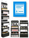 Yecaye Over the Door Organiser, 6-Tier, Black, 1 Pack - image 1