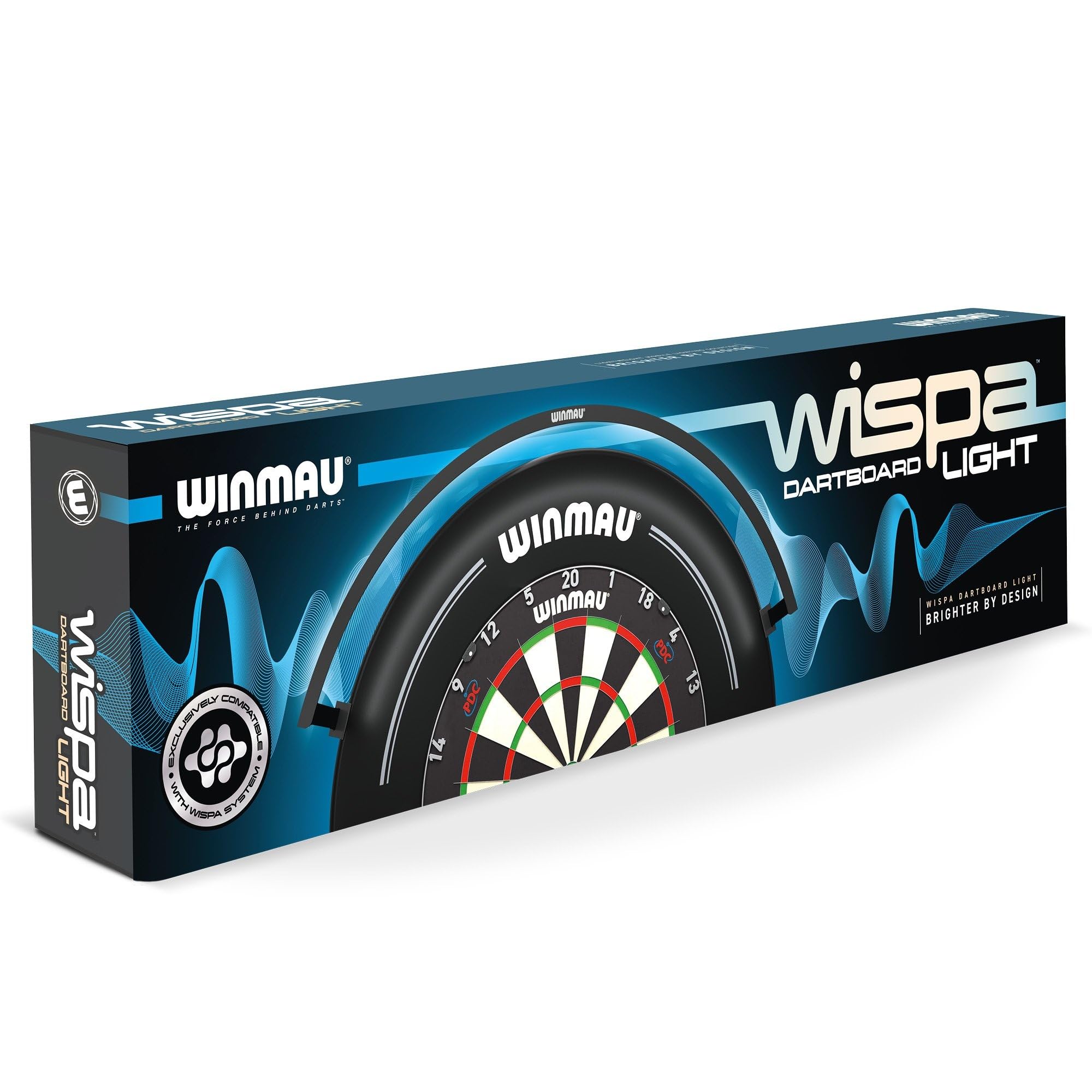 Winmau Wispa Dartboard Light – 1200 Lumens Magnetic LED Lighting