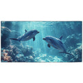 YISUMEI Sea Dolphins Microfibre Beach Towel | Extra Large Quick Dry