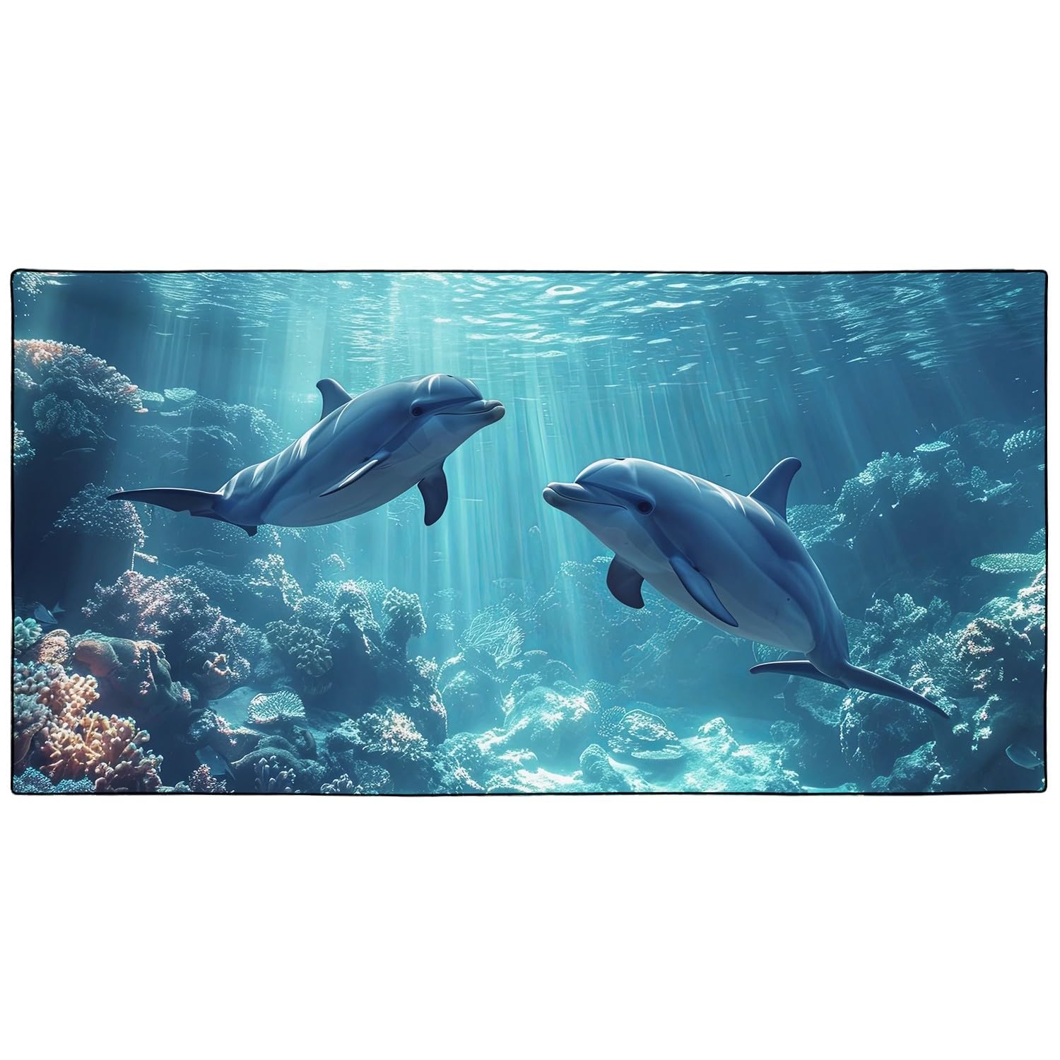 YISUMEI Sea Dolphins Microfibre Beach Towel | Extra Large Quick Dry