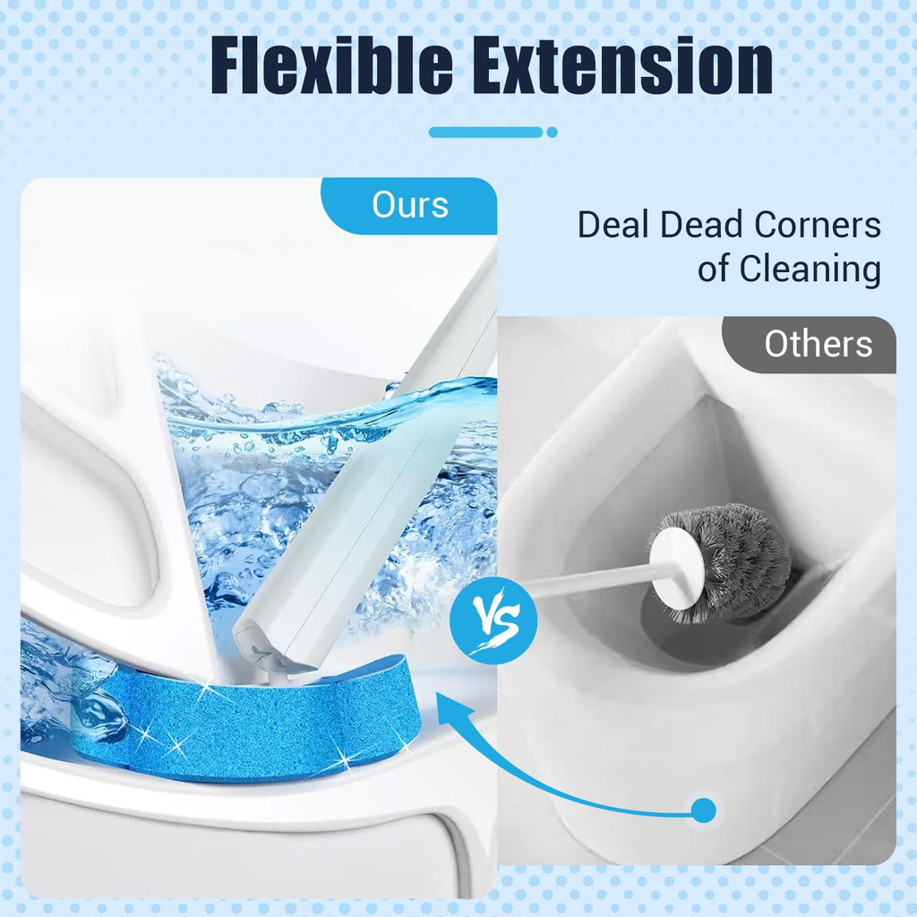 zxevg Disposable Toilet Brush & Holder Set with 48 Refills 1 - image 4
