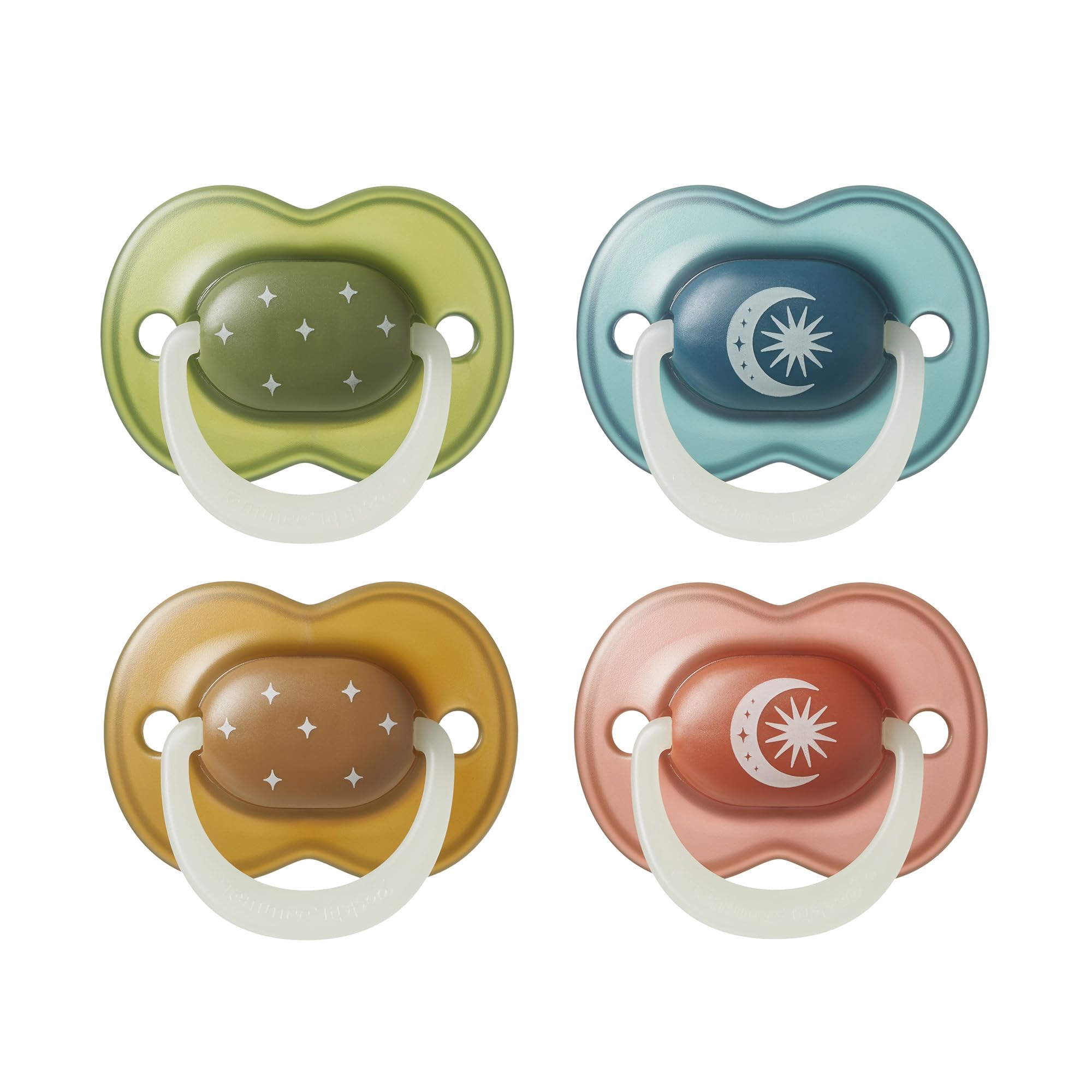 Tommee Tippee NightGlow Orthodontic Dummies | 18-36m | 4 Pack