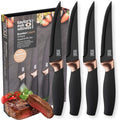 Taylors Eye Witness Brooklyn 4pc Steak Knife Set | Copper Bolster