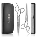 CIICII Professional Hair Scissors Set – 8-Piece Stainless Steel Barber Kit