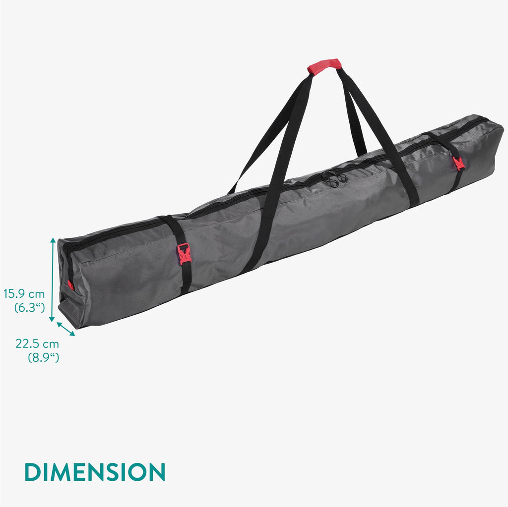 Navaris 170cm Padded Ski Bag | Durable 1680D Polyester Travel Case
