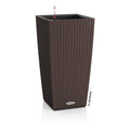 Lechuza CUBICO Cottage 40 Self-Watering Rattan Planter - Mocha
