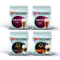Tassimo Latte Coffee Pods Bundle - Costa & L'Or Macchiato - 32 Servings